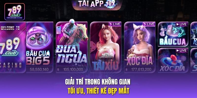 Giải trí trong không gian tối ưu, thiết kế đẹp mắt